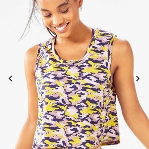 Fabletics Janis Camo Cropped Muscle Tank